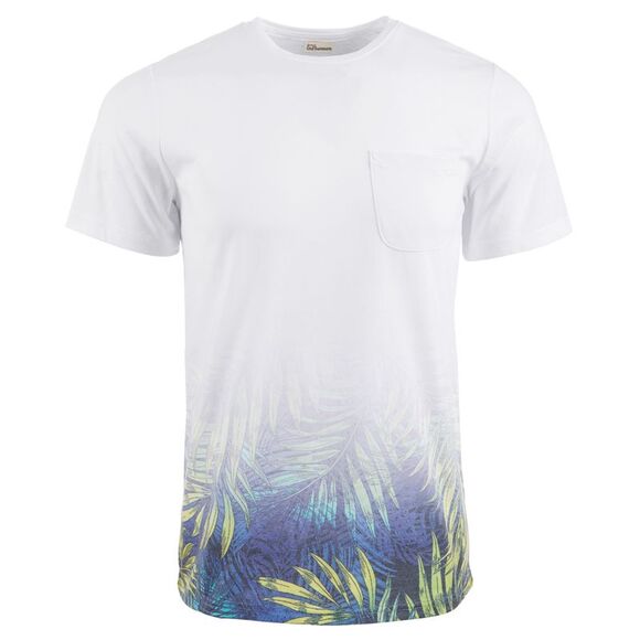 Another Influence Mens Dip Dyed Leaf Basic T-Shirt, White, NWT - Picture 1 of 1